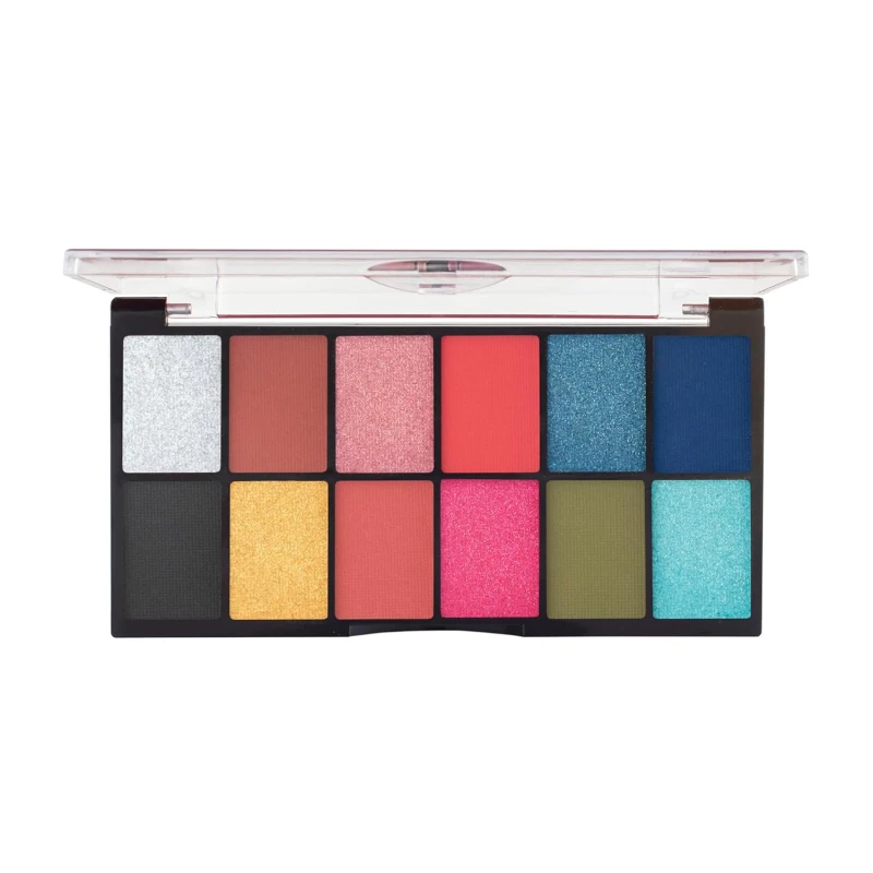 12 Shades Dance of Joy Eyeshadow Palette | Highly Pigmented and Blendable | Multicolor | Matte and Shimmer Finish (13.2g) (03-Multicolor) Makeup