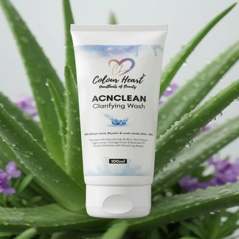 COLOUR HEART Anti-Acne Clarifying Wash Salicylic Acid Face Wash For Oily & Acne Prone Skin | With LHA for Pore Cleansing, Oil Control & Sebum Regulation | Sulfate-Free Formula with Zinc for Gentle Exfoliation | Cleanser for Women & Men Skincare