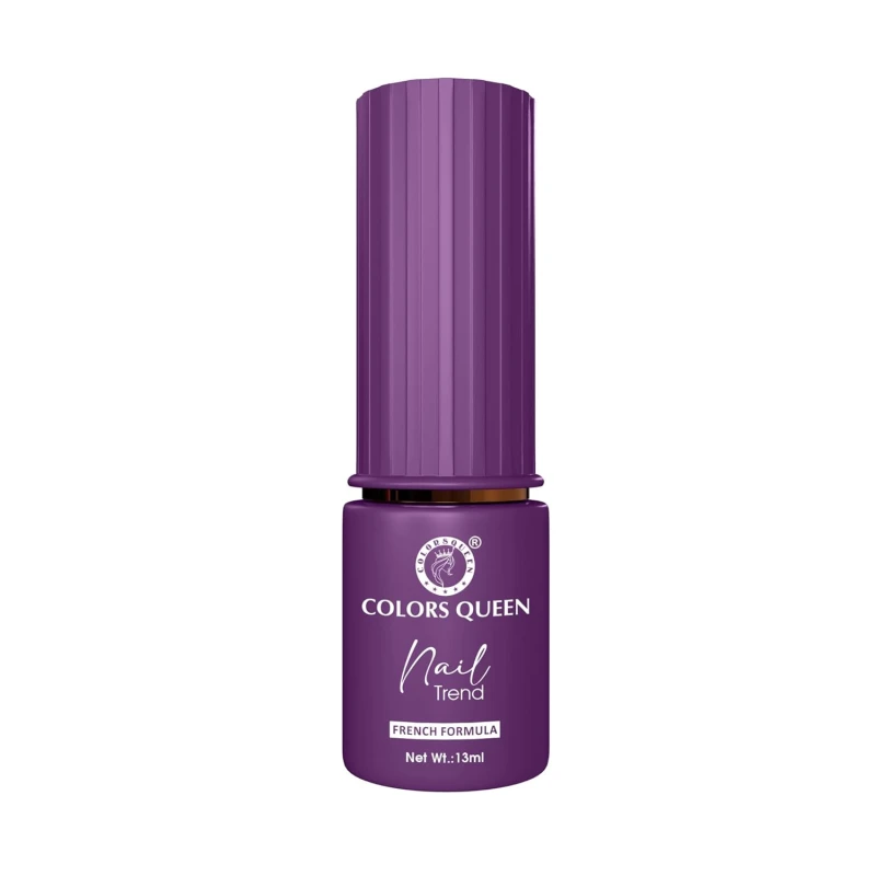 Colors Queen Nail Trend Glossy Nail Polish | Chip Resisting & Quick Drying Nail Paint with High Shine | 7 Toxin Free Formula | Vegan & Cruelty Free | Long Lasting & Vibrant Nail Paint for Women ( Magistic Purple, 13ml) Makeup