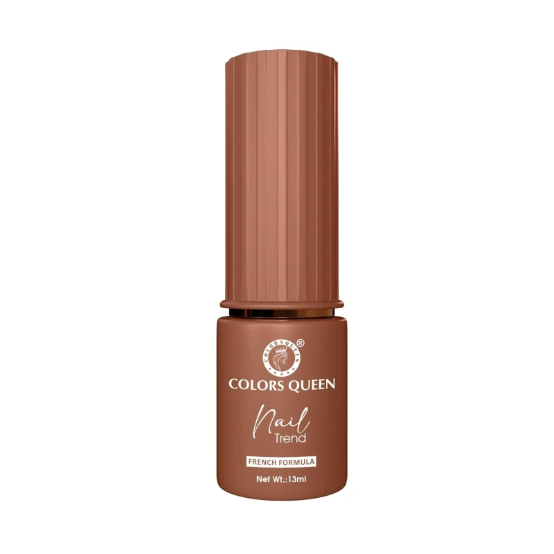 Colors Queen Nail Trend Glossy Nail Polish | Chip Resisting & Quick Drying Nail Paint with High Shine | 7 Toxin Free Formula | Vegan & Cruelty Free | Long Lasting & Vibrant Nail Paint for Women (Mahogany Maze, 13ml) Makeup