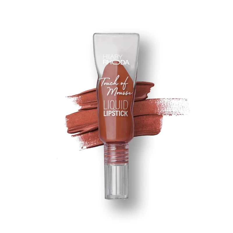 Hilary Rhoda Touch Of Mousse Lipstick | Matte Finish & Long Lasting | Infused with Vitamin E | Weightless & Mousse Finish | Smudge & Waterproof | Vegan - 5ml (Pink Casual - Shade 03) Makeup