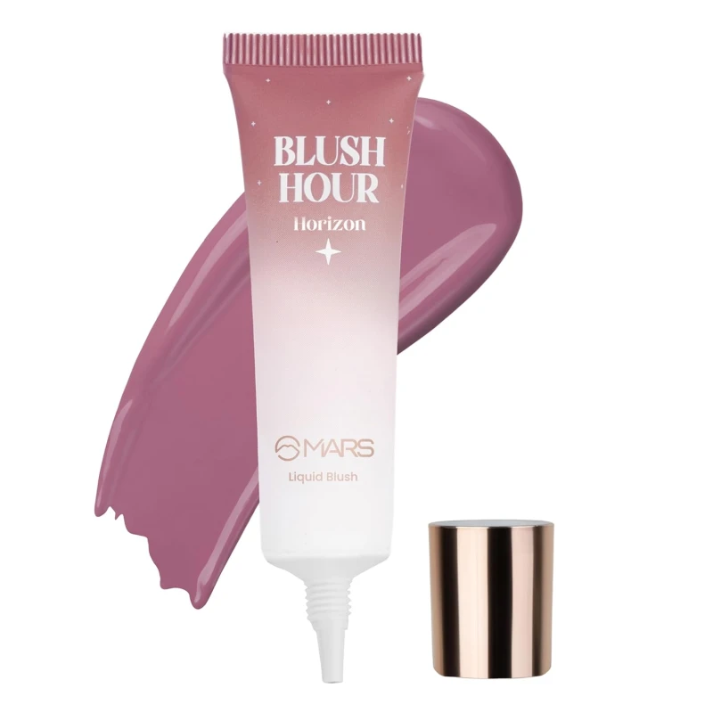 MARS Liquid Blush Hour (12 ml) (04-HORIZON) | Dewy-Matte Finish | Highly Pigmented | Lightweight & Long-Lasting Formula | Effortless Application Makeup
