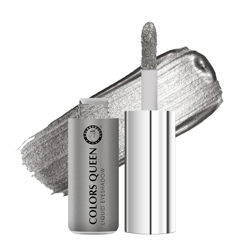 Colors Queen Metallic Liquid Eyeshadow Highly Pigmented & Long Lasting Eyeshadow | Smooth One Stroke Application, Non-Transfer, Waterproof Eye Shadow (Shade - 04, 7g) Makeup