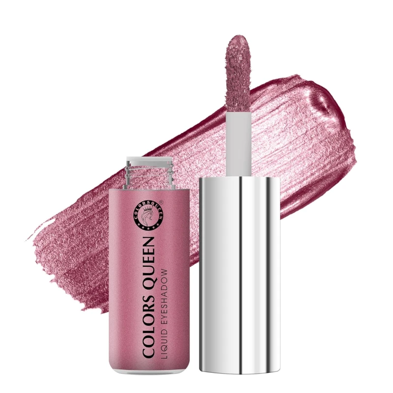 Colors Queen Metallic Liquid Eyeshadow Highly Pigmented & Long Lasting Eyeshadow | Smooth One Stroke Application, Non-Transfer, Waterproof Eye Shadow (Shade - 06, 7g) Makeup