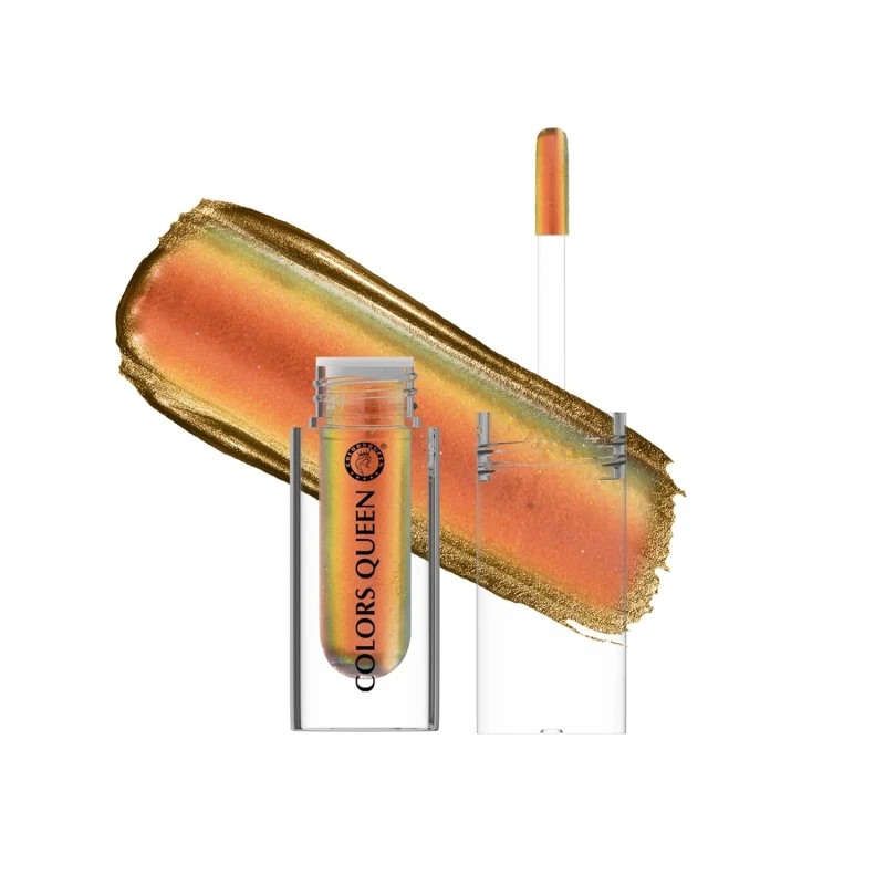 Colors Queen Multichrome Liquid Eyeshadow | Long Wearing & Highly Pigmented Eyeshadow with Metallic Finish | Transfer Proof & Smudge Proof Liquid Eye Shadow for Eye Makeup (02 - I See Gold) Makeup