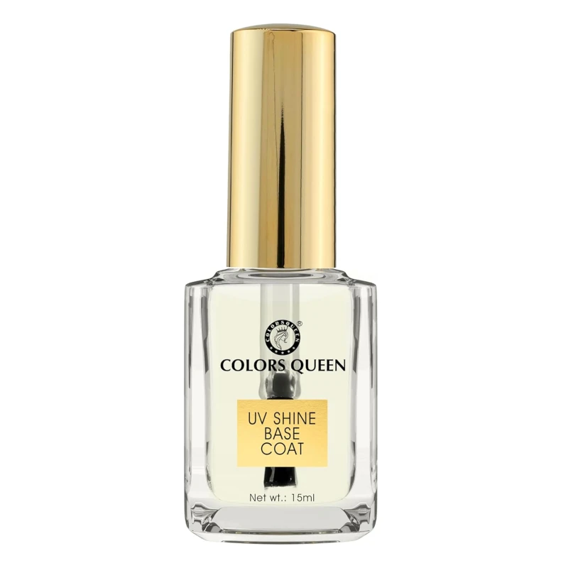 Colors Queen Nail Care – 15ml | Quick Drying, Long Lasting & Chip Resisting Formula (UV Shine Base Coat) Makeup