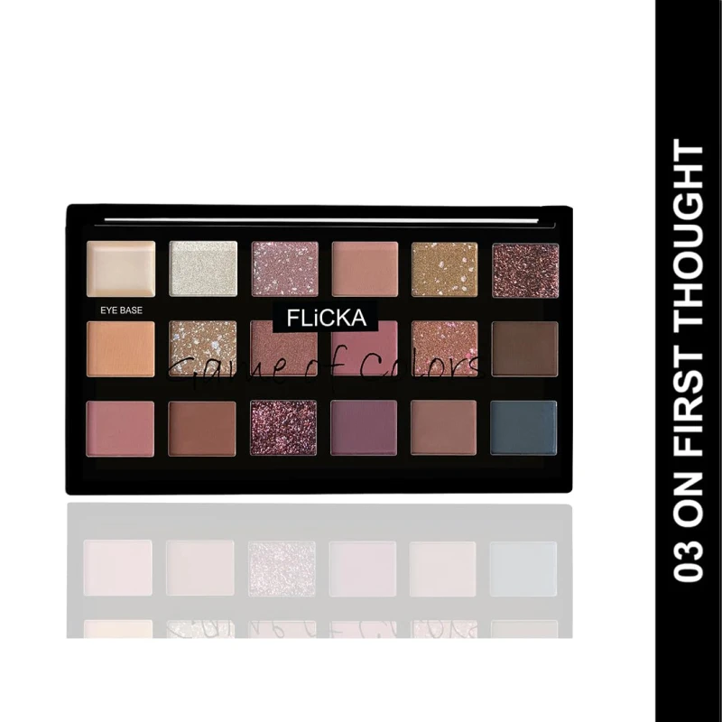 FLiCKA COSMETICS GAME OF COLORS EYESHADOW PALETTE - ON FIRST THOUGHT Makeup