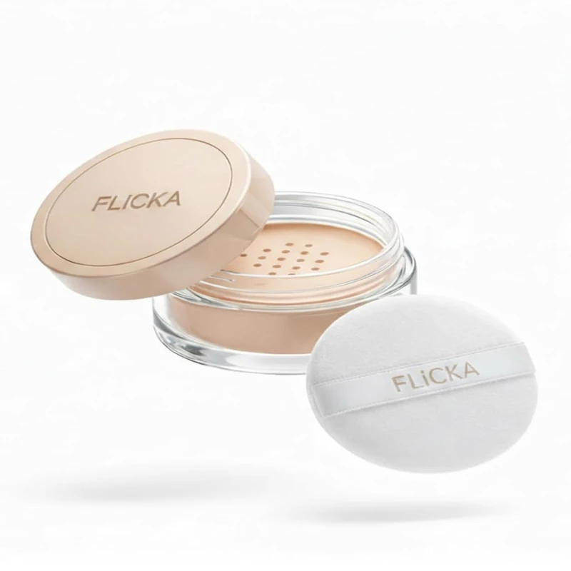 FLiCKA Dust it Off Loose Powder For Face Makeup| Weightless Loose Powder With Smooth & Matte Finish| Suitable For All Skin Types| 03 Skin, 26g Makeup