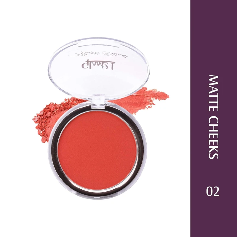 Glam21 Matte Cheek Blush | Perfect Pop of Color | Seamless Texture & Perfect Coverage Richly | Pigmented | Ultra Matte | Blendable | Suits all skin tones| 8.7gm |Shade-02 Makeup
