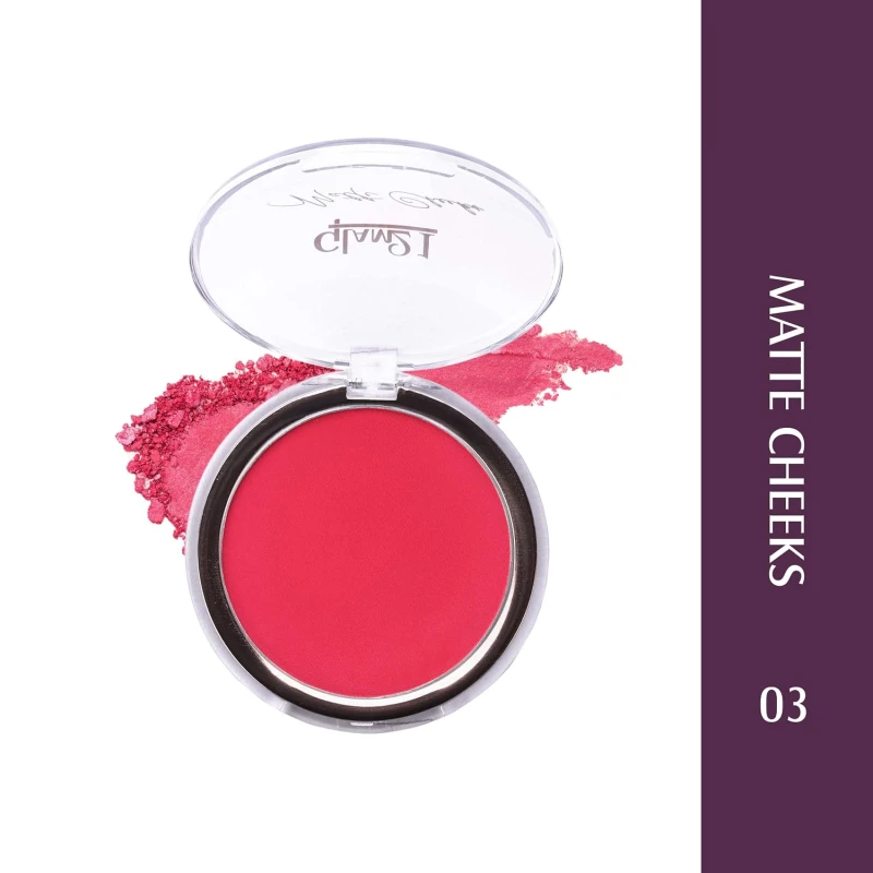 Glam21 Matte Cheek Blush | Perfect Pop of Color | Seamless Texture & Perfect Coverage Richly | Pigmented | Ultra Matte | Blendable | Suits all skin tones| 8.7gm | Shade-03 Makeup
