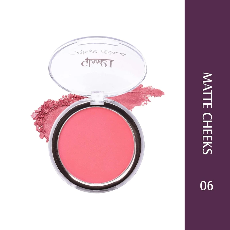 Glam21 Matte Cheek Blush | Perfect Pop of Color | Seamless Texture & Perfect Coverage Richly | Pigmented | Ultra Matte | Blendable | Suits all skin tones| 8.7gm | Shade-06 Makeup