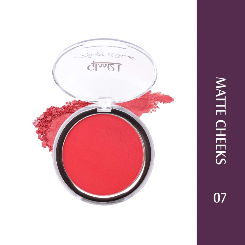 Glam21 Matte Cheek Blush | Perfect Pop of Color | Seamless Texture & Perfect Coverage Richly | Pigmented | Ultra Matte | Blendable | Suits all skin tones| 8.7gm |Shade-07 Makeup
