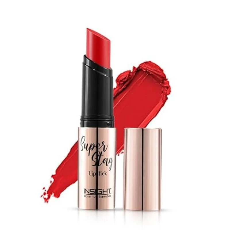 INSIGHT Super Stay Lipstick | Lightweight Formula | Long Wear | Transferproof | Waterproof - (SCARLETT) 7g Makeup