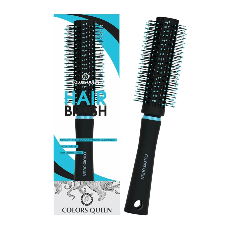 Round Hair Brush with Strong & Flexible Bristles Having Anti-static ball Tips | Blow Dryer Hair Brush for Quick Curls, Waves | Hair Brush for Men & Women Makeup