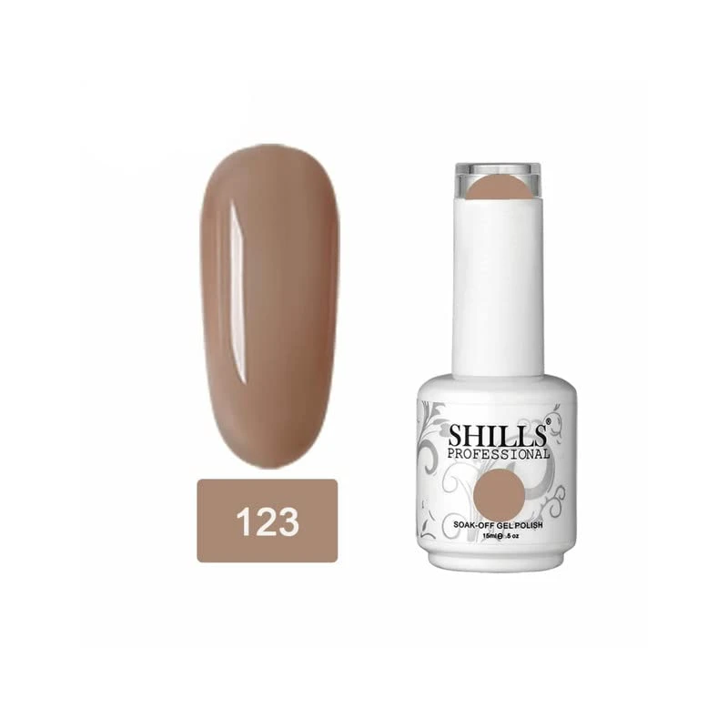 SHILLS PROFESSIONAL UV/LED Soak Off Gel Polish (Gel nail polish) Nail art nail polish Color Shade 123. Makeup