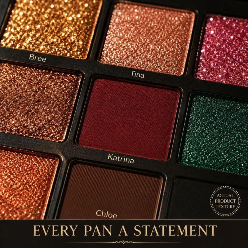 Beauty Berry First Impression Eyeshadow Palette | Eyeshadow Palette with Mix of 32 Matte, Shimmer &amp; Glitter Shades | No Fallout, Highly Pigmented Eyeshadow Palette for Eye Makeup (Shade - 01) thumbnail 2