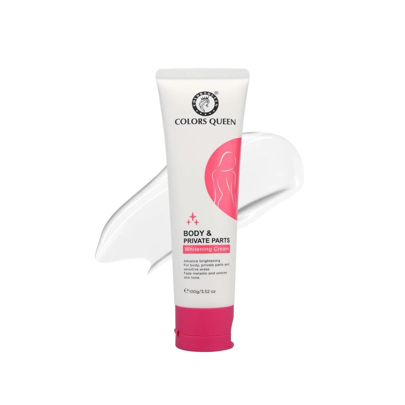 Colors Queen Body &amp; Private Parts Whitening Cream | Dermatologist Tested Retinol Cream for Dark Body Parts Like Neck, Ankles, Knuckles, Armpits, Thighs &amp; Elbows with Niacinamide and Hyaluronic Acid – 100g thumbnail 3
