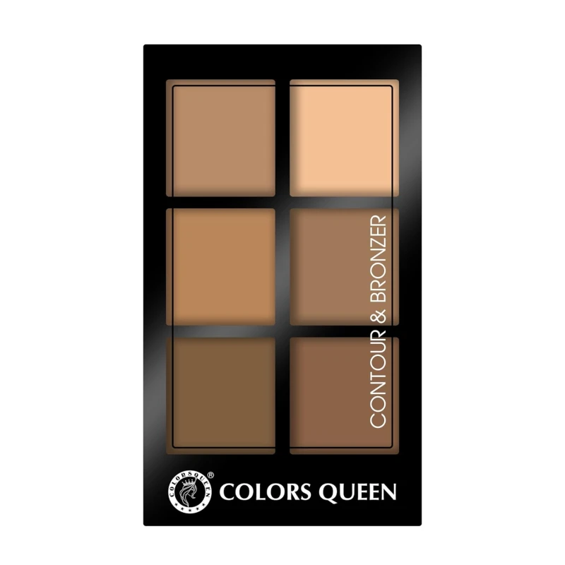Colors Queen Contour &amp; Bronzer Palette | Matte Finish &amp; Long Lasting Formula | Easy to Blend, Creamy Texture, Lightweight Contour and Bronzer Palette for Face Makeup (Shade - 02, 17g) thumbnail 5