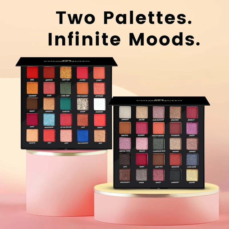 Colors Queen Divine Eyeshadow Palette – 37.5g | 25 Ultra Pigmented Colors Eyeshadow Palette | Easy to Blend, Lightweight &amp; Long Wearing with Matte &amp; Shimmery Shades (Multicolor - 02) thumbnail 6