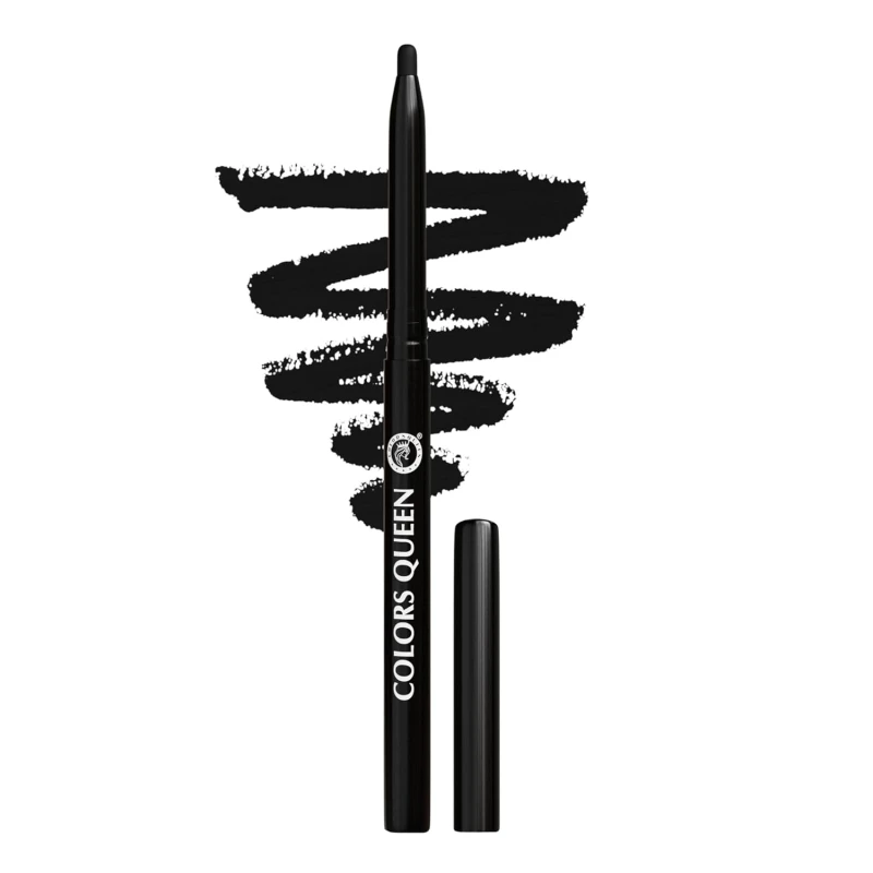 Colors Queen Extreme Color Kajal | Smooth One Stroke Application Ultra Creamy Texture| Non Transfer, Smudge Proof, Water Proof | Long Lasting Eye Pencil Kajal for Women (Black - 02) thumbnail 3