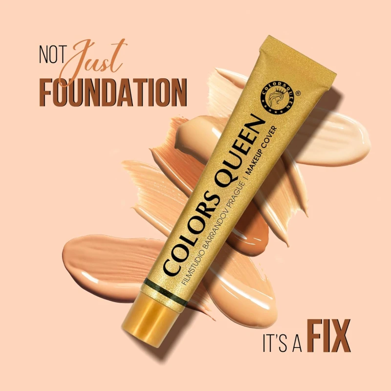 Colors Queen Film Studio Makeup Cover foundation with SPF-30 | Lightweight Texture, Long Lasting Waterproof | Full Coverage, Hypoallergenic Matte Finish Foundation for Face Makeup (209) thumbnail 3