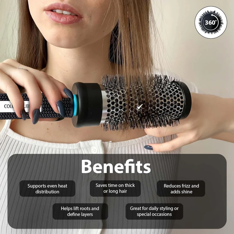 Colors Queen Hair Brush- Hot Curl Brush Large thumbnail 4