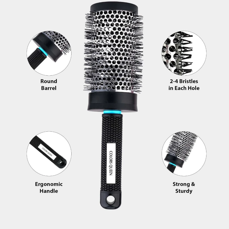 Colors Queen Hair Brush- Hot Curl Brush Large thumbnail 6