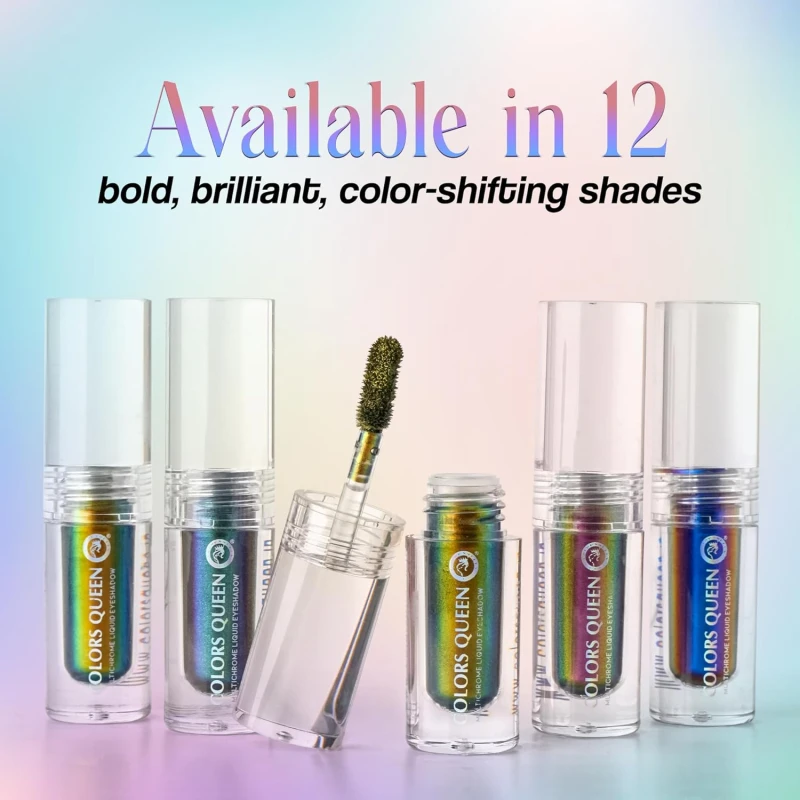 Colors Queen Multichrome Liquid Eyeshadow | Long Wearing &amp; Highly Pigmented Eyeshadow with Metallic Finish | Transfer Proof &amp; Smudge Proof Liquid Eye Shadow for Eye Makeup (08 - Pole Star) thumbnail 8