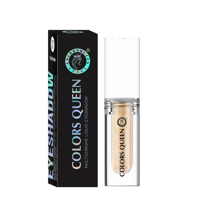 Colors Queen Multichrome Liquid Eyeshadow | Long Wearing &amp; Highly Pigmented Eyeshadow with Metallic Finish | Transfer Proof &amp; Smudge Proof Liquid Eye Shadow for Eye Makeup (11 - Galaxy) thumbnail 5