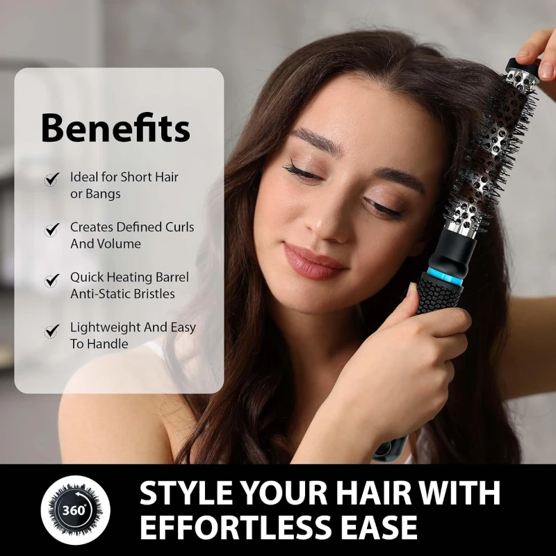 Colors Queen Round Hair Brush thumbnail 3