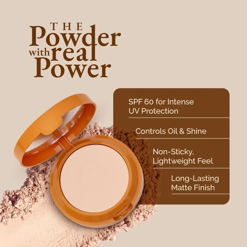 Colors Queen Sun Expert Compact Powder with SPF 60 UVA/UVB PA+++ | UV Protection, Oil Control, Easy to Blend Matte Finish, Long Wearing &amp; Lightweight Compact Powder (01 - Fair 15g) thumbnail 3