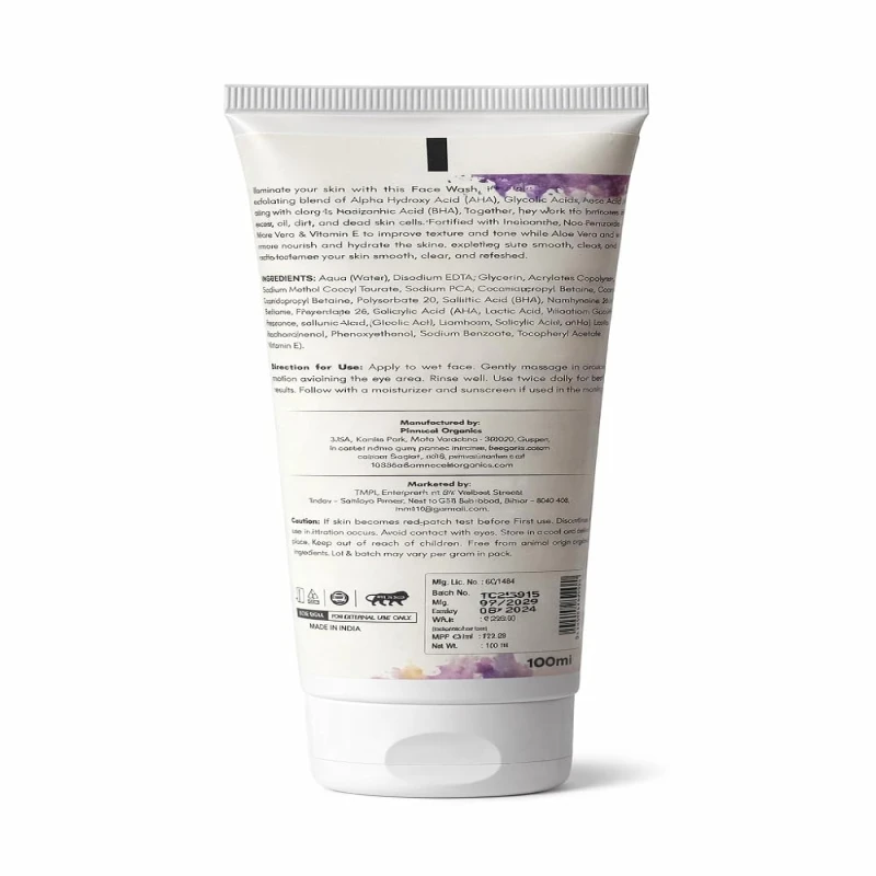 COLOUR HEART Glow Boost Face Wash with Enzyme | Reduces Tan | Boosts Glow | Gently Exfoliates &amp; Brightens Skin | Reduces Pigmentation | Sulphate-Free | Hydrating | for Men &amp; Women - 100ml SH-7711 thumbnail 7