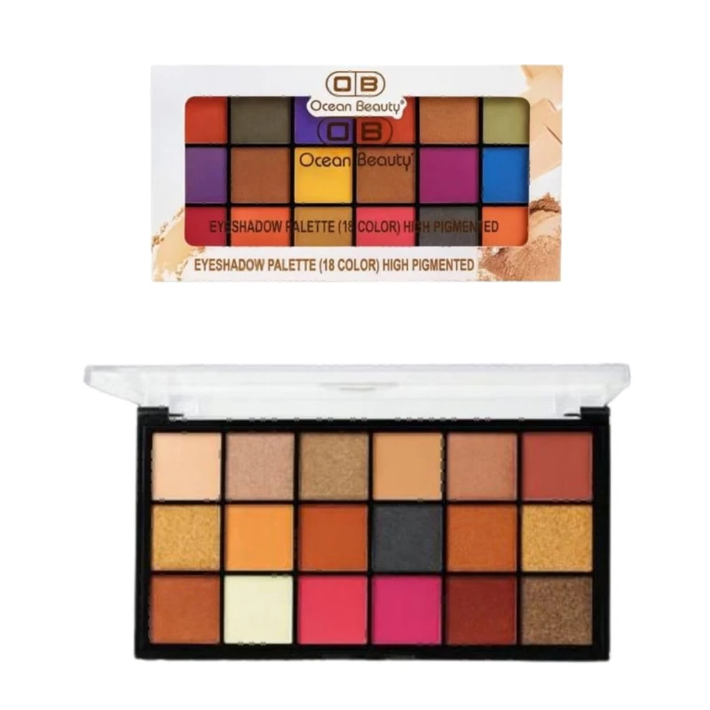 EyeShadow Palette ( 18 color ) High Pigmented | Complete Makeup Look | Makeup Palette Matte, Shimmery And Metallic Finish | Multicolor Palette | High Pigemted and Blendable | Longwear | Perfect Look Finish | 40 G (02) thumbnail 2