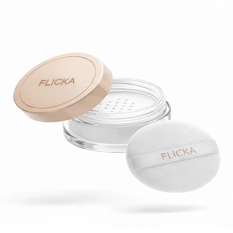FLiCKA Dust it Off Loose Powder For Face Makeup| Weightless Loose Powder With Smooth &amp; Matte Finish| Suitable For All Skin Types| 01 White, 26g thumbnail 2