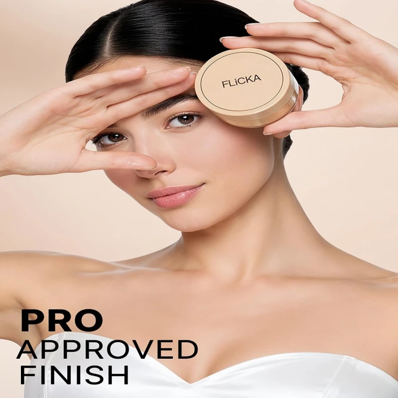 FLiCKA Dust it Off Loose Powder For Face Makeup| Weightless Loose Powder With Smooth &amp; Matte Finish| Suitable For All Skin Types| 01 White, 26g thumbnail 10