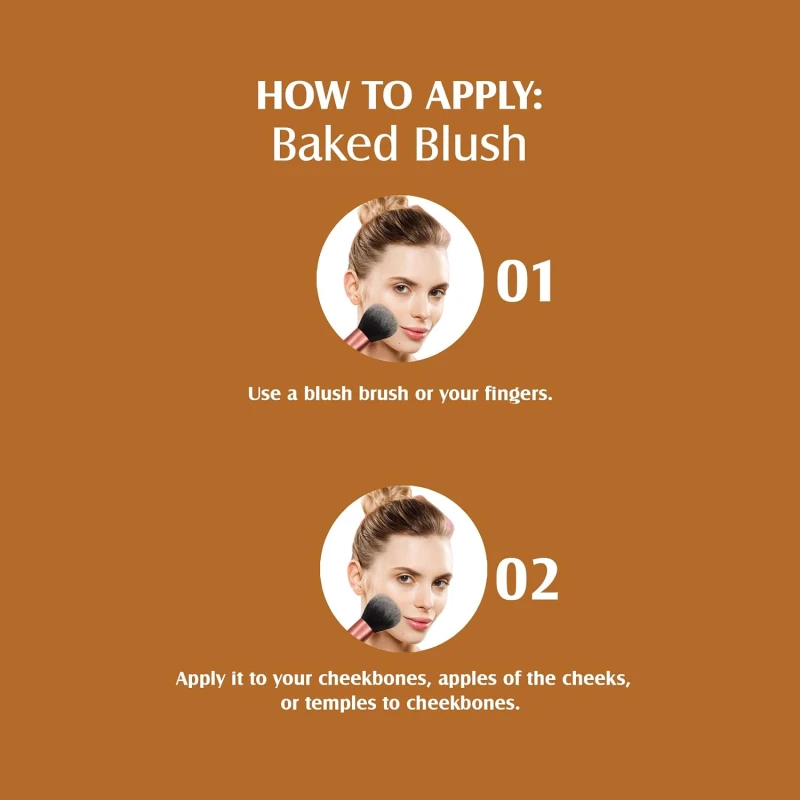 Glam21 Baked Blusher | Highly Pigmented, Long Lasting | Illuminating Glow Finish | Smooth &amp; Blendable Texture |Stays up to 8 hours | For All Skin Types | 6gm | Shade-12 thumbnail 5