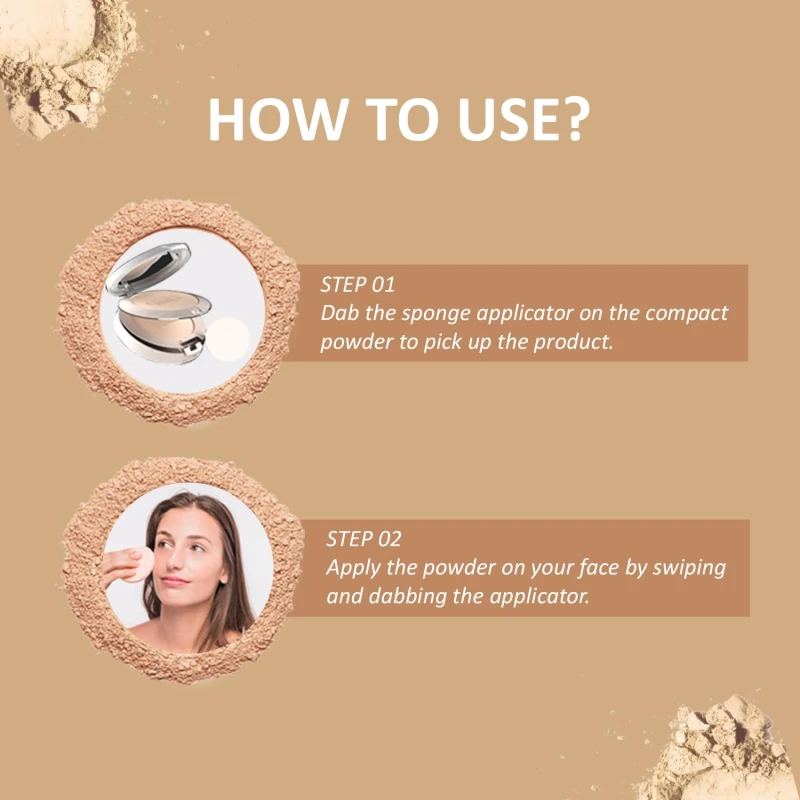 Glam21 BB Powder 2-in-1 Compact Powder Matte Finish &amp; Oil Free | Matte &amp; Shimmer Shades | Instant Weightless Finish Look | Long-lasting | Poreless Soft Skin | 20gm, Light-01 thumbnail 6