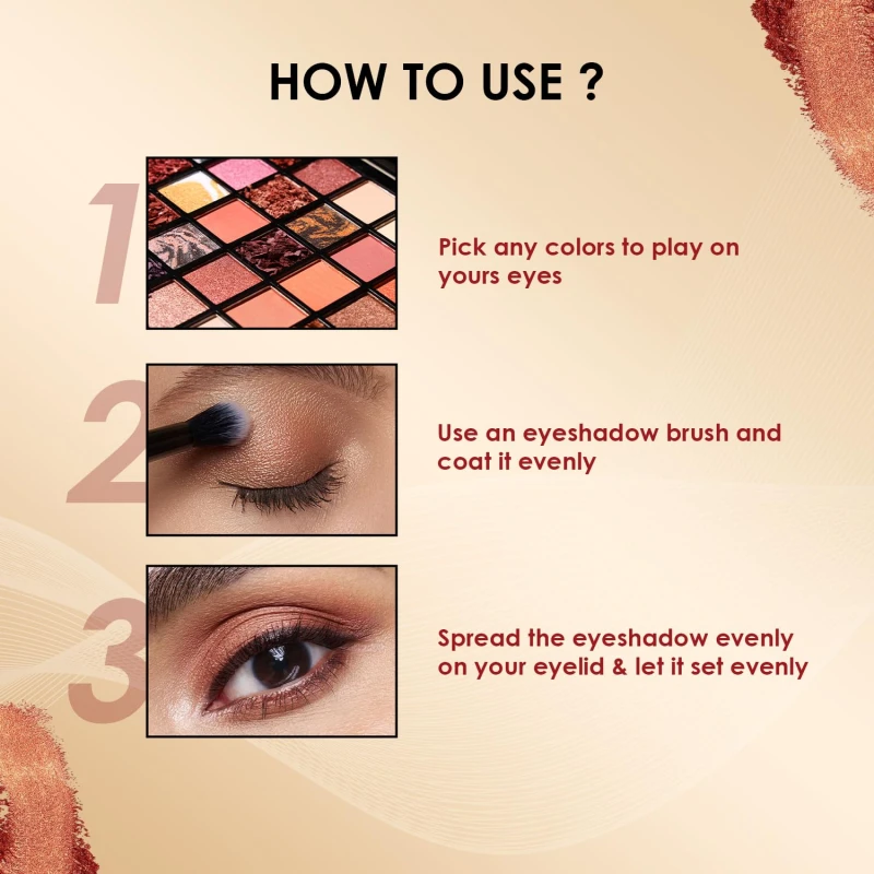 Glam21 Celeste Professional Eyeshadow Palette | All-in-One Eyeshadow Palette &amp; Highly Pigmented | 40 Selected Shades | Matte &amp; Shimmer Shades - 50gm | Blissful-02 thumbnail 5