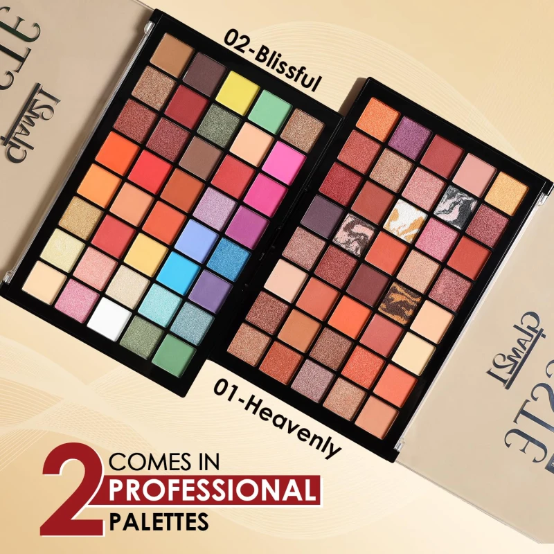 Glam21 Celeste Professional Eyeshadow Palette | All-in-One Eyeshadow Palette &amp; Highly Pigmented | 40 Selected Shades | Matte &amp; Shimmer Shades - 50gm | Blissful-02 thumbnail 7