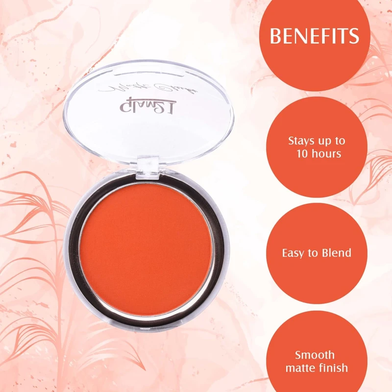 Glam21 Matte Cheek Blush | Perfect Pop of Color | Seamless Texture &amp; Perfect Coverage Richly | Pigmented | Ultra Matte | Blendable | Suits all skin tones| 8.7gm |Shade-05 thumbnail 3