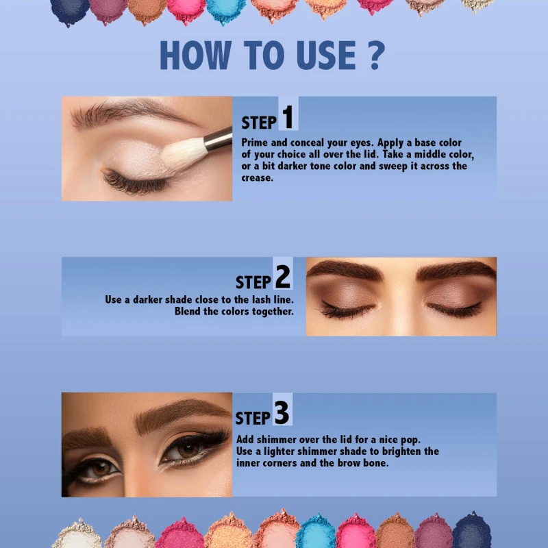 Glam21 Muse Eyeshadow Palette | Highly Pigmented |20 Selected Shades| Highly Pigmented Matte&amp; Shimmer | Long-Lasting, Crease-Free Formula Shades | Professional &amp; Everyday Eye Makeup- 30gm 01- Trance thumbnail 4