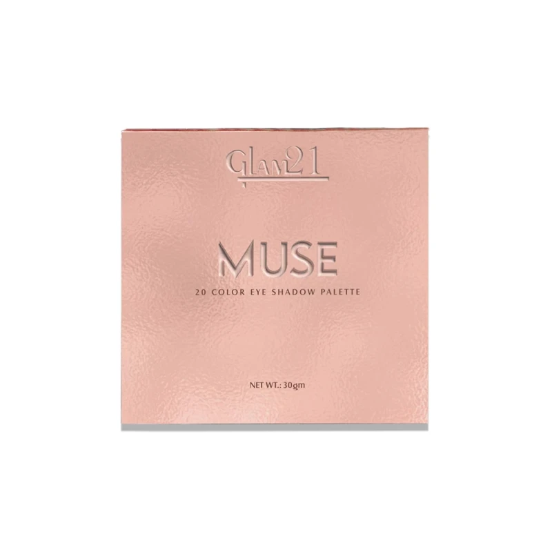 Glam21 Muse Eyeshadow Palette | Highly Pigmented |20 Selected Shades| Highly Pigmented Matte&amp; Shimmer | Long-Lasting, Crease-Free Formula Shades | Professional &amp; Everyday Eye Makeup- 30gm 01- Trance thumbnail 8