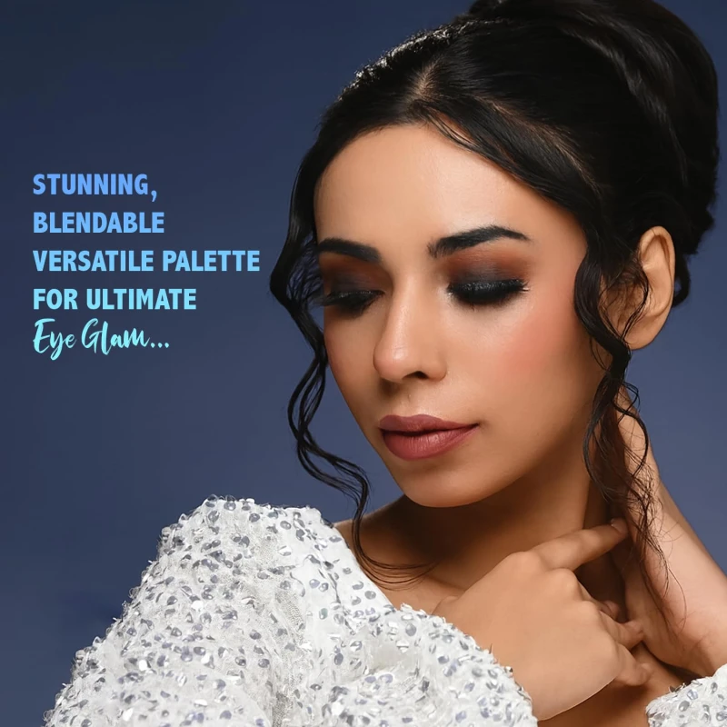Glam21 Muse Eyeshadow Palette | Highly Pigmented |20 Selected Shades| Highly Pigmented Matte&amp; Shimmer | Long-Lasting, Crease-Free Formula Shades | Professional &amp; Everyday Eye Makeup- 30gm| 02- Divine thumbnail 5