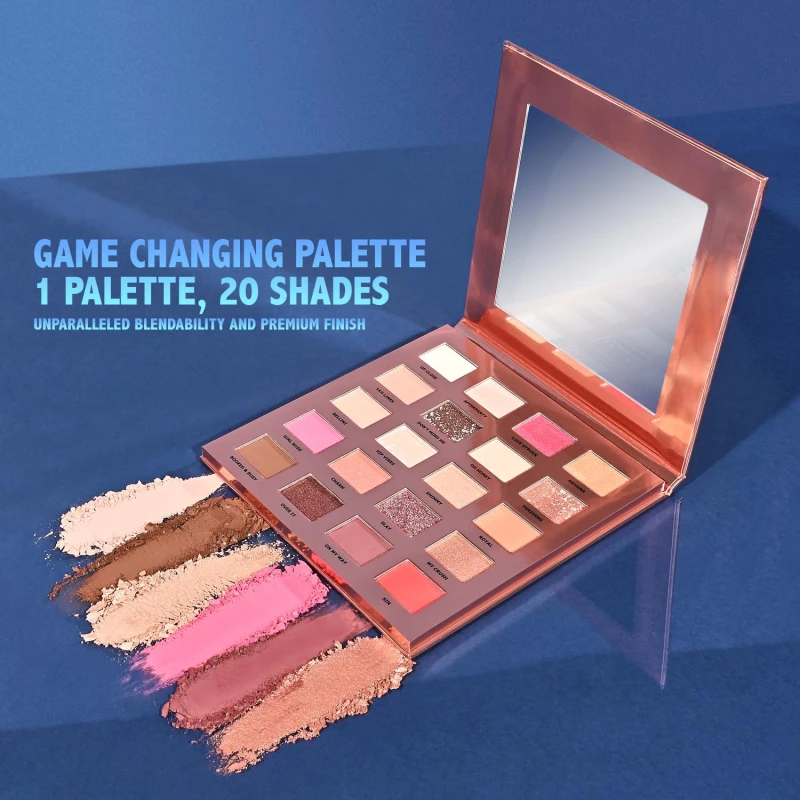 Glam21 Muse Eyeshadow Palette | Highly Pigmented |20 Selected Shades| Highly Pigmented Matte&amp; Shimmer | Long-Lasting, Crease-Free Formula Shades | Professional &amp; Everyday Eye Makeup- 30gm| 02- Divine thumbnail 7