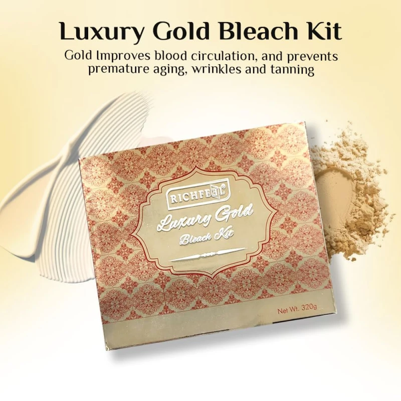 Hair removal Fairness cream Soft skin Quantity: 1 x 320 gh Package contents: Pack of 1 x luxury gold bleach kit thumbnail 3