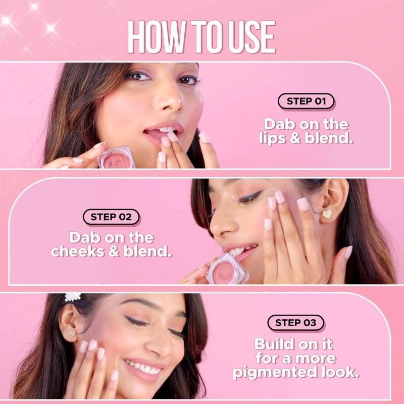 Hilary Rhoda Bloom Mousse Lip N Cheek Tint | Waterproof &amp; Smudge-Proof | 12-Hour Stay | Non-Drying Formula | Mousse Texture | Matte Finish - 6g (Cinnamon chip - Shade 02) thumbnail 6
