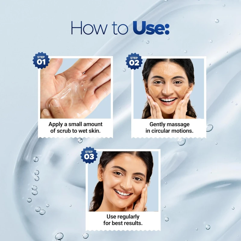 Hilary Rhoda Face &amp; Body Cleansing Scrub Gel | Dead Skin Removing Cleansing Scrub Gel | Gently Exfoliates Skin Cells | Removes Dirt &amp; Oil | 100ml (Strawberry -Shade 04) thumbnail 5