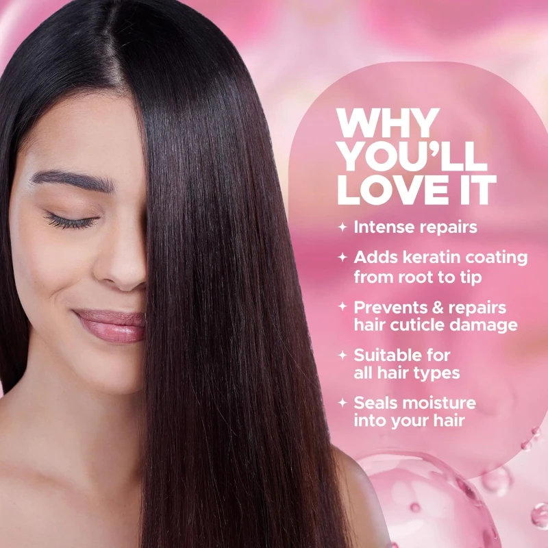 Hilary Rhoda Keratin Hair Spa | Deep Conditioning For Dry, Frizzy &amp; Damaged Hair | Total Hair Repair | Strengthening &amp; Smoothing Hair|At-Home Hair Spa Treatment | For All Hair Types| 1000 millilitre thumbnail 4