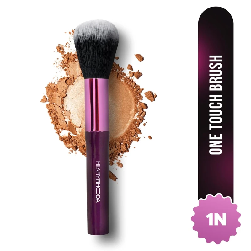 Hilary Rhoda One Touch makeup Brush | Soft Bristle Brush for Foundation &amp; Blush – Non-Absorbing | Multi-Use for Cream | Liquid &amp; Powder for Flawless Makeup Application thumbnail 2