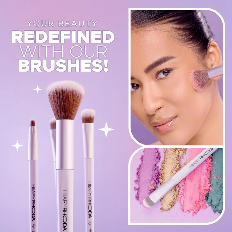 Hilary Rhoda Play n Blend Brush Set | Makeup Brushes For Foundation, Cream, Liquid &amp; Powder Formulation thumbnail 3